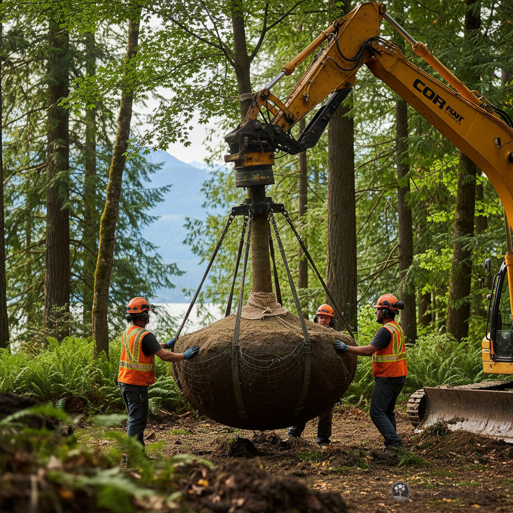 Tree Transplanting Vancouver — detail