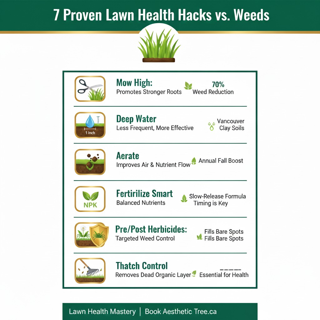 lawn health hacks vs weeds arborist vancouver